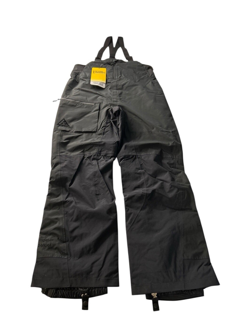 Ski-doo BC KONA HighPants Mens Large Black Ski Boarding Snow Bib Overalls